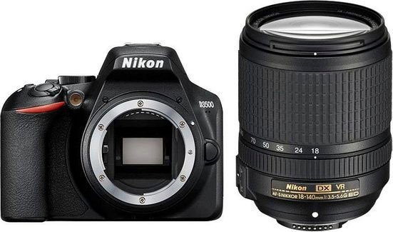 Image of Nikon »D3500 KIT AF-S DX 18-140 mm 1:3.5-5.6G ED VR« Spiegelreflexkamera (AF-S DX NIKKOR 18-140mm 1:3,5-5,6G ED VR, 24,2 MP, Bluetooth)