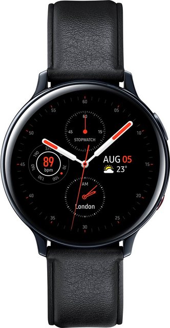 Image of Samsung Galaxy Watch Active2 Edelstahl, 44 mm, LTE & Bluetooth (SM-R825) Smartwatch (3,4 cm/1,4 Zoll)