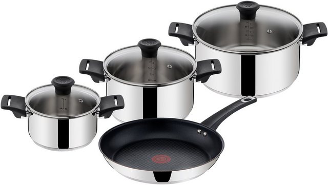 Image of Tefal Topf-Set »B271S7 Jamie Oliver Mainstream«, Edelstahl, (Set, 7-tlg), Induktion