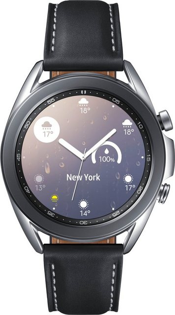 Image of Samsung Galaxy Watch 3, Edelstahl, 41 mm, Bluetooth (SM-R850) Smartwatch (3 cm/1,2 Zoll, Android Wear)