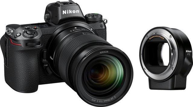 Image of Nikon »Kit Z 6 24–70 + FTZ« Systemkamera (NIKKOR Z 24–70 mm 1:4 S, 24,5 MP, Bluetooth, WLAN (Wi-Fi)