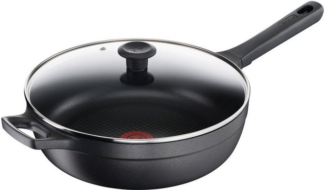 Image of Tefal Schmorpfanne »Trattoria«, Aluminiumguss (1-tlg), G60537, Ø 28 cm, Antihaft-Beschichtung, Aluguss, Thermo-Signal-Technologie, induktionsgeeignet, für alle Herdarten, Schwarz