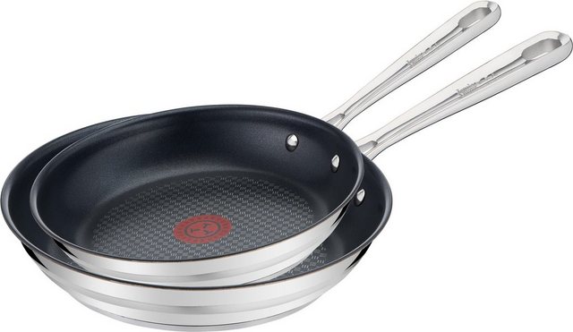 Image of Tefal Pfannen-Set »Jamie Oliver Brushed«, Edelstahl (Set, 2-tlg), (24 und 28 cm), Induktion