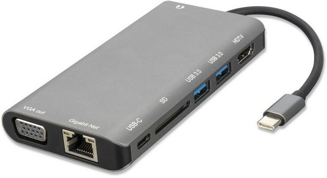 Image of 4smarts USB-Hub »8in1 Hub USB Typ-C Ethernet,HDMI,3x USB 3.0«