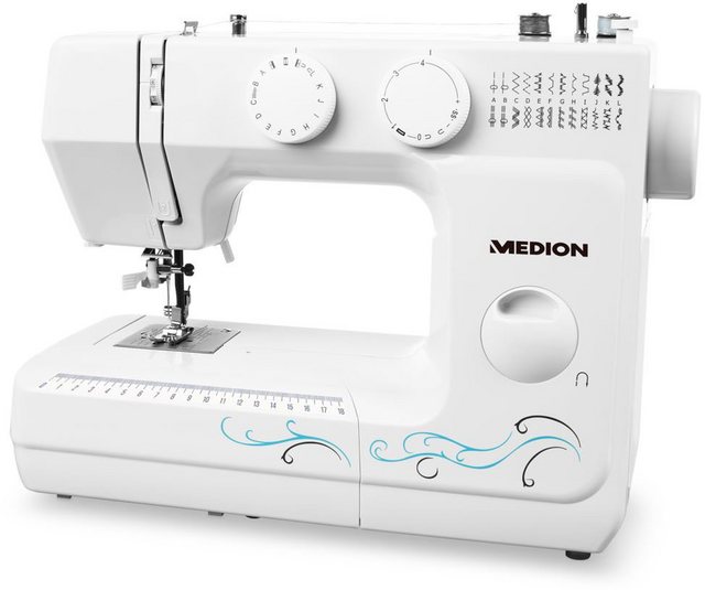 Image of Medion® Freiarm-Nähmaschine MD 18205, Knopfloch- und Einfädelautomatik
