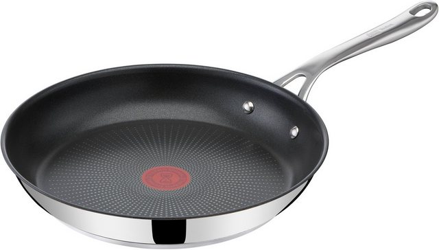 Image of Tefal Bratpfanne »Jamie Oliver Cook's Direct«, Edelstahl (1-tlg), Antihaft-Beschichtung, Thermo-Signal-Technologie, genieteter Griff, für alle Herdarten, induktionsgeeigent, Edelstahl