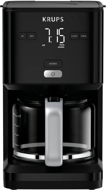 Image of Krups Filterkaffeemaschine Smart'n Light KM6008, 1,25l Kaffeekanne, 24-Stunden-Timer; Automatische Abschaltung; Digital-Display