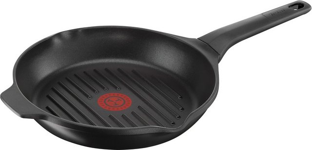 Image of Tefal Grillpfanne »Aroma«, Aluminiumguss (1-tlg), E21540, Ø 26 cm, Antihaft-Beschichtung, Aluguss, Thermo-Signal-Technologie, induktionsgeeignet, für alle Herdarten, Schwarz