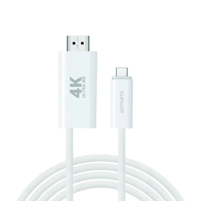 Image of 4smarts USB-C auf HDMI Kabel PD 2m, weiß