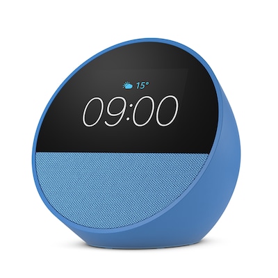 Image of Amazon Echo Spot (2024) Smart Clock mit sattem Klang und Alexa blau