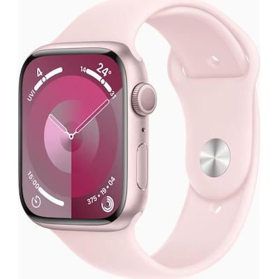 Image of Apple Watch Series 9 GPS 45mm Aluminium Rosè Sportarmband Hellrosa - S/M