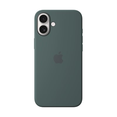 Image of APPLE IPHONE 16 PLUS SILICONE CASE WITH MAGSAFE - LAKE GREEN (MYYH3ZM/A)