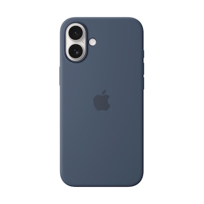 Image of Apple Original iPhone 16 Plus Silikon Case mit MagSafe - Denim