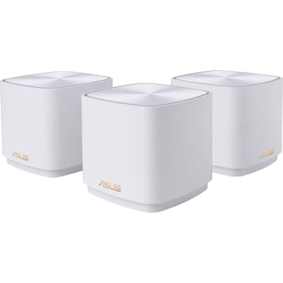 Image of ASUS ZenWiFi XD4 Plus AX1800 Weiß 3er Set kombinierbarer Router Home Mesh WiFi 6 System