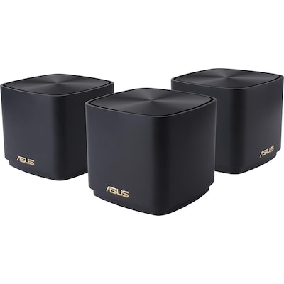 Image of ASUS ZenWiFi XD4 Plus AX1800 3er Set Schwarz kombinierbarer Router Home Mesh WiFi 6 System