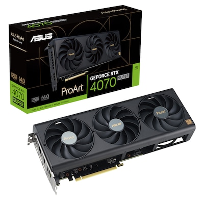 Image of ASUS ProArt GeForce RTX 4070 SUPER Gaming Grafikkarte, 12GB GDDR6X, 1x HDMI, 3x DP