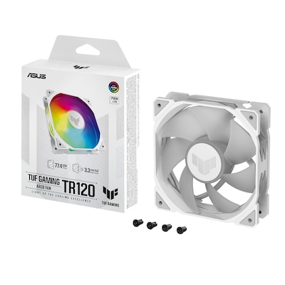 Image of ASUS TUF GAMING TR120 ARGB Gehäuselüfter weiß, 120 mm, PWM