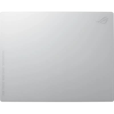 Image of ASUS ROG Moonstone Ace L Glass Mousepad, 500x400mm, White Edition