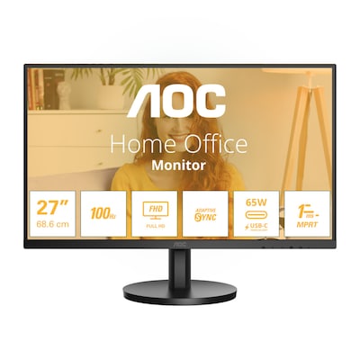 Image of AOC 27B3CA2 68,6m (27") FHD IPS Office Monitor 16:9 HDMI/USB-C PD65W 100Hz Sync