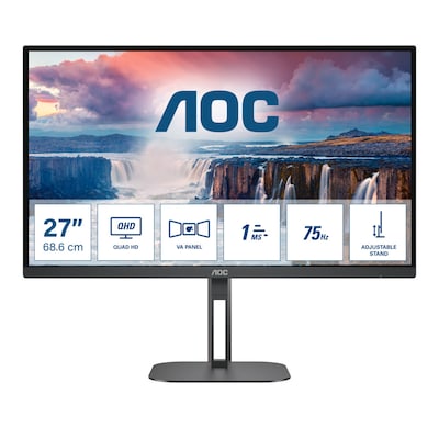 Image of AOC Q27V5N 68,6cm (27") QHD VA Office Monitor 16:9 HDMI/DP 75Hz 4ms Sync Pivot