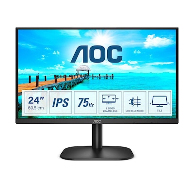 Image of AOC 24B2XDA 60,5cm (23,8“) FHD IPS Office Monitor 16:9 HDMI/VGA/DVI 75Hz Sync