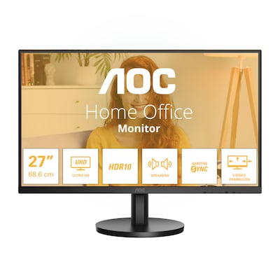 Image of AOC U27B3A 68,6cm (27") 4K UHD IPS Office Monitor 16:9 HDMI/DP 60Hz Sync 4ms HDR10