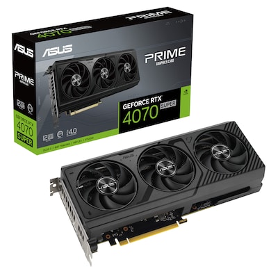 Image of ASUS Prime GeForce RTX 4070 SUPER Gaming Grafikkarte, 12GB GDDR6X, 1x HDMI, 3x DP PCIe 4.0