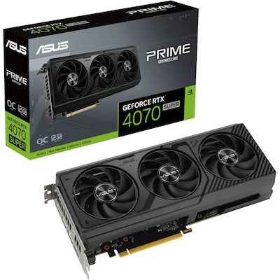 Image of ASUS Prime GeForce RTX 4070 SUPER OC Gaming Grafikkarte, 12GB GDDR6X, 1x HDMI, 3x DP PCIe 40