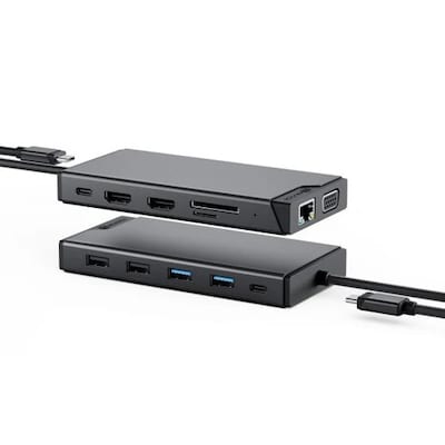 Image of Alogic MV2 12-in-1 USB-C Dual Display DP Alt Mode Dockingstation