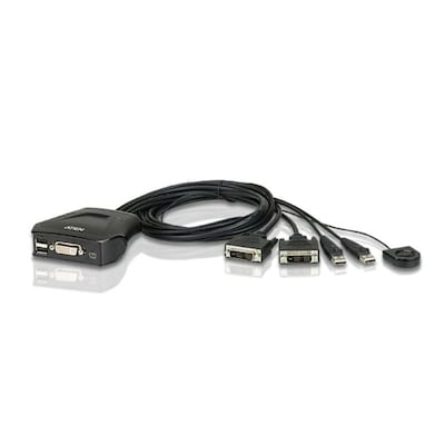 Image of Aten CS22D 2-Port USB DVI KVM Switch schwarz