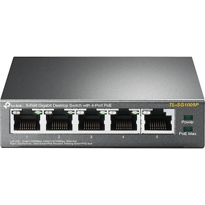 Image of TP-LINK TL-SG1005P 5x Port Desktop Gigabit Ethernet Switch Unmanaged PoE