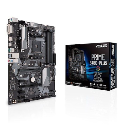 Image of ASUS Prime B450-Plus ATX Mainboard Sockel AM4 M2/USB31/HDMI/DVI