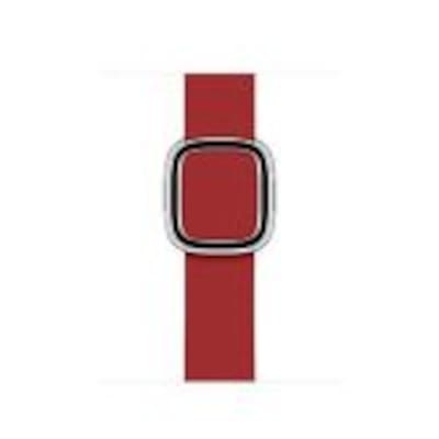 Image of Apple Watch 40mm Modernes Lederarmband Rubinrot(PRODUCT)RED large