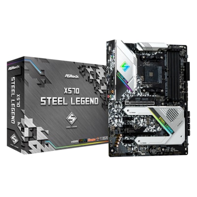 Image of ASRock X570 Steel Legend AM4 ATX Mainboard M.2/HDMI/DP/USB3.2(Gen2)