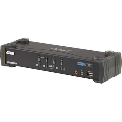 Image of Aten CS-1784A 4-Port USB20/DVI KVM Switch 4 Rechner/1Arbeitsplatz