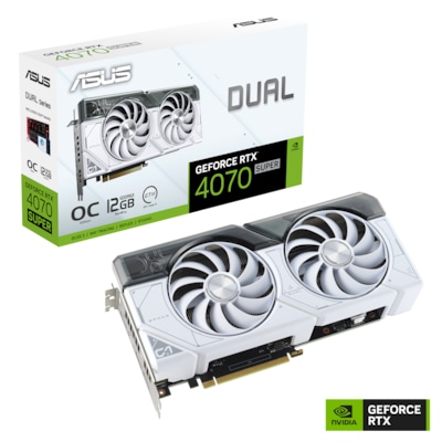 Image of ASUS DUAL GeForce RTX 4070 Super OC WHITE 12GB Grafikkarte