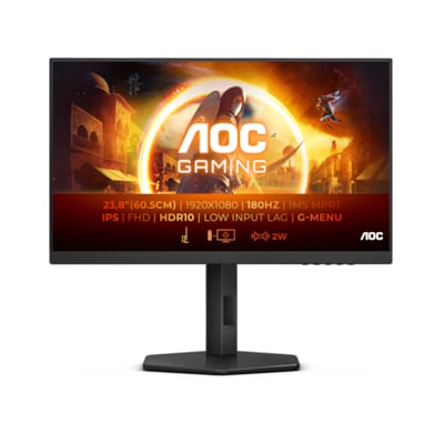 Image of AOC 24G4X 60,5cm (23,8“) FHD IPS Gaming Monitor 16:9 HDMI/DP 180Hz 1ms G-Sync