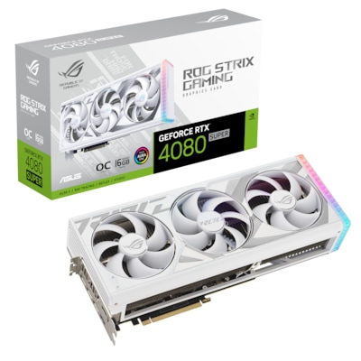 Image of ASUS ROG-STRIX GeForce RTX4080 Super OC 16GB GAMING White Edition Grafikkarte