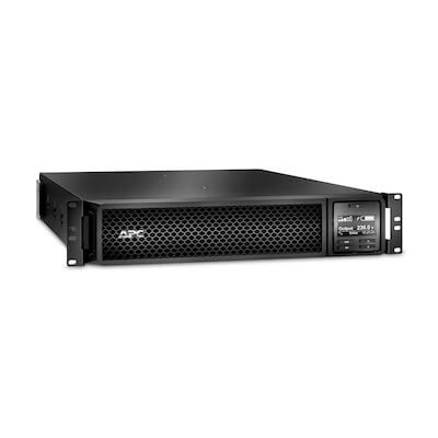 Image of APC Smart-UPS SRT 2200VA RM - USV (in Rack montierbar/extern) - Wechselstrom 220/230/240 V - 1980 Watt - 2200 VA Bleisäure - RS-232, USB - Ausgangsanschlüsse: 10 - 2U - Schwarz - mit APC UPS Network Management Card