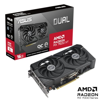 Image of ASUS Dual Radeon RX 7600 XT OC Edition 16GB GDDR6 Grafikkarte