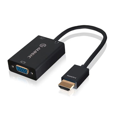 Image of ALOGIC HDMI auf VGA Adapter mit 3.5mm Audio 15cm schwarz