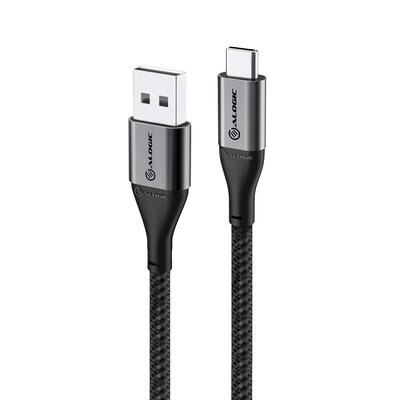 Image of ALOGIC Super Ultra USB 20 USB-C auf USB-A Kabel 30cm grau