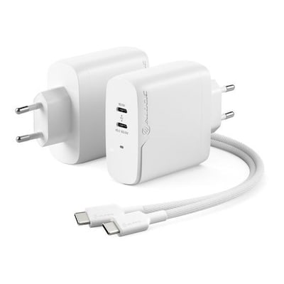 Image of ALOGIC 2X63 Rapid Power 63 W GaN-Ladegerät inklusive 100 W USB-C-Ladekabel 2m