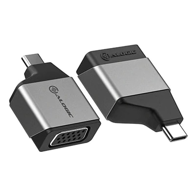 Image of ALOGIC Ultra MINI USB-C (männlich) auf VGA (weiblich) Adapter grau