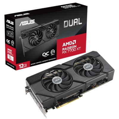 Image of ASUS Dual Radeon RX 7700 XT 12GB OC Edition 12GB GDDR6 Grafikkarte