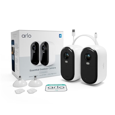 Image of Arlo Essential 2 2K Outdoor Kamera außen - 2er Set weiß