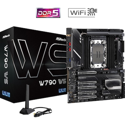 Image of ASRock W790 WS E-ATX Server Mainboard mit Intel Sockel 4677