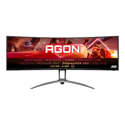 Image of AOC AGON AG493QCX 124,5cm (49") UWFHD Curved Gaming Monitor 32:9 HDMI/DP 144Hz