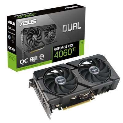 Image of ASUS DUAL GeForce RTX 4060Ti EVO OC Gaming Grafikkarte 8GB GDDR6, 1xHDMI, 3xDP