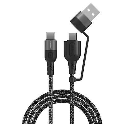 Image of 4smarts USB-C & -A/USB-C Kabel ComboCord CA 1,5m textil